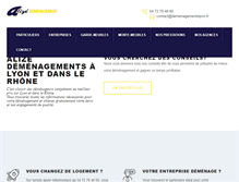 Tablet Screenshot of demenagementslyon.fr